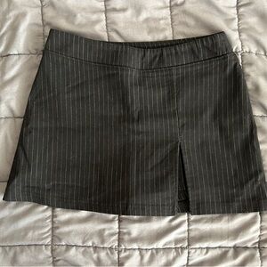 Princess Polly Black Pinstripe Mini Skirt